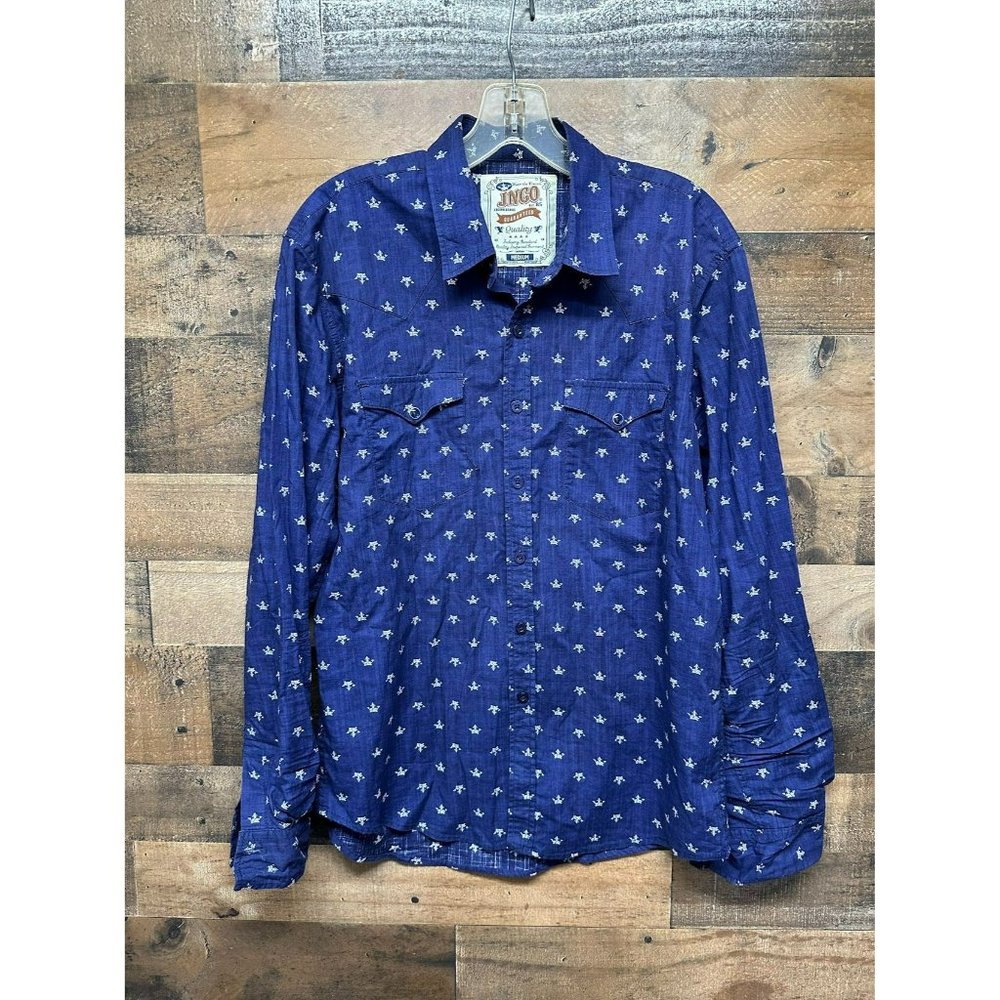 JNCO Men's Long Sleeve Button Up Size Medium‎
